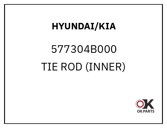 HYUNDAI/KIA 577304B000 TIE ROD (INNER)