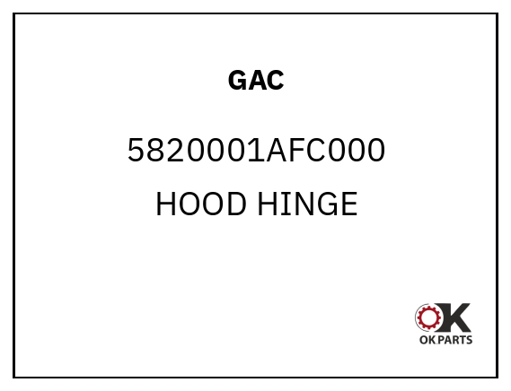 GAC 5820001AFC000 HOOD HINGE