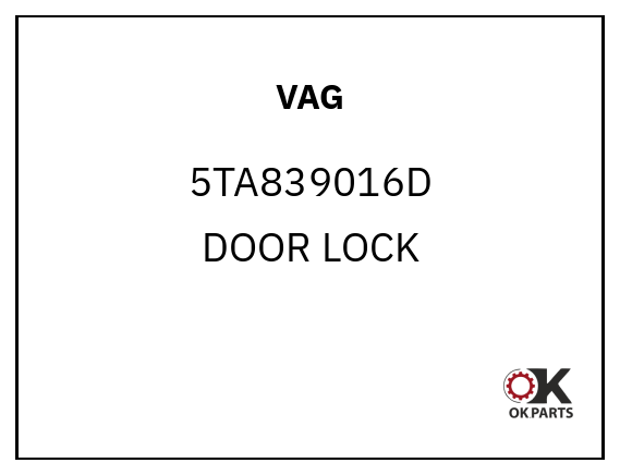VAG 5TA839016D DOOR LOCK