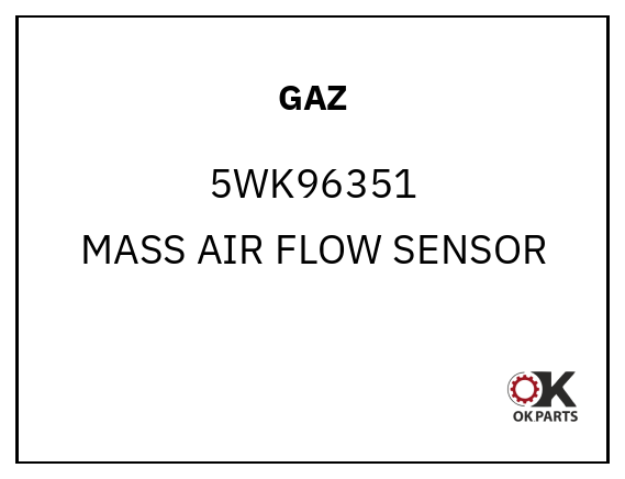 GAZ 5WK96351 MASS AIR FLOW SENSOR
