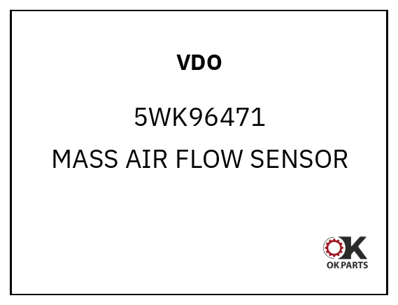 VDO 5WK96471 MASS AIR FLOW SENSOR