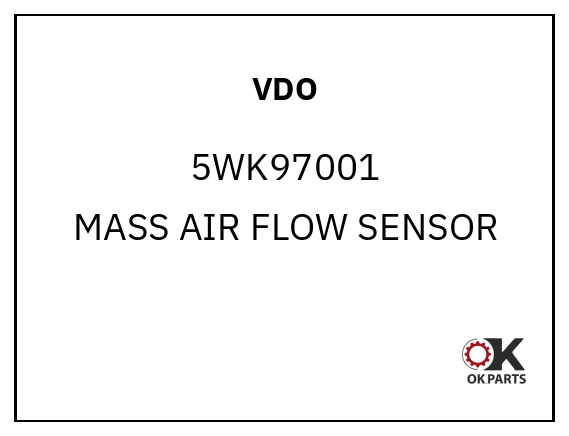 VDO 5WK97001 MASS AIR FLOW SENSOR