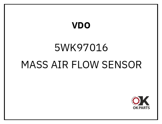 VDO 5WK97016 MASS AIR FLOW SENSOR