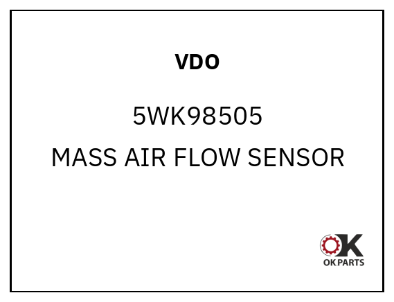 VDO 5WK98505 MASS AIR FLOW SENSOR