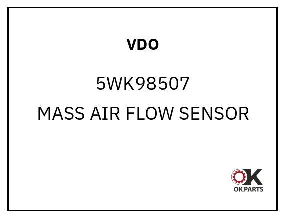 VDO 5WK98507 MASS AIR FLOW SENSOR