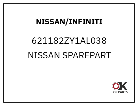NISSAN/INFINITI 621182ZY1AL038 NISSAN SPAREPART
