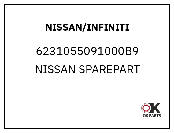 NISSAN/INFINITI 6231055091000B9 NISSAN SPAREPART