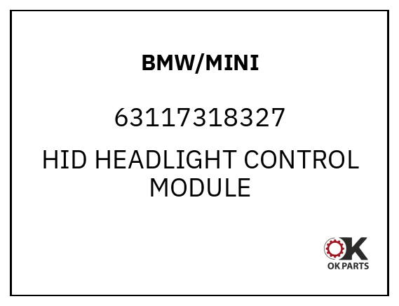 BMW/MINI 63117318327 HID HEADLIGHT CONTROL MODULE