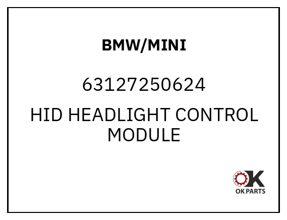 BMW/MINI 63127250624 HID HEADLIGHT CONTROL MODULE