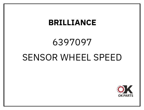 BRILLIANCE 6397097 SENSOR WHEEL SPEED