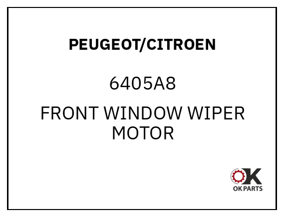 PEUGEOT/CITROEN 6405A8 FRONT WINDOW WIPER MOTOR