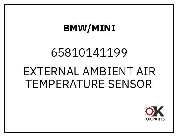 BMW/MINI 65810141199 EXTERNAL AMBIENT AIR TEMPERATURE SENSOR
