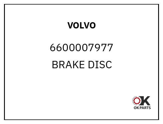 VOLVO 6600007977 BRAKE DISC
