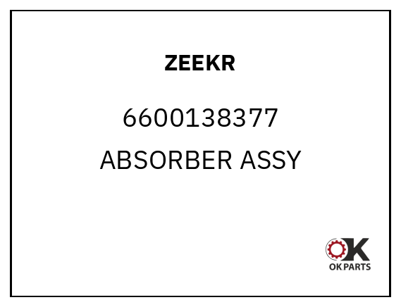 ZEEKR 6600138377 ABSORBER ASSY
