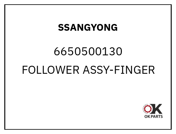 SSANGYONG 6650500130 FOLLOWER ASSY-FINGER