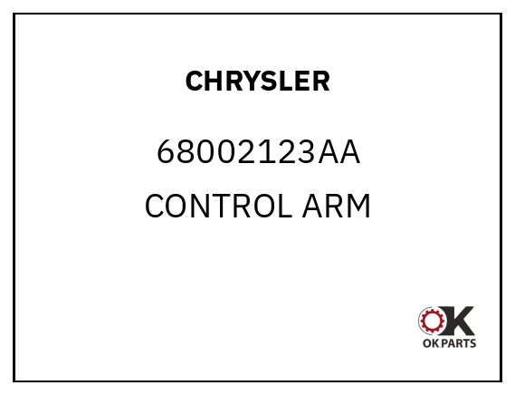 CHRYSLER 68002123AA CONTROL ARM