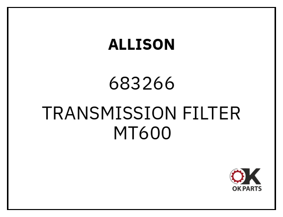 ALLISON 683266 TRANSMISSION FILTER MT600