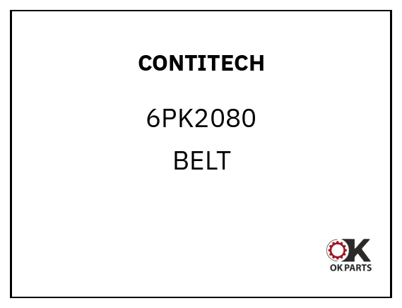 CONTITECH 6PK2080 BELT