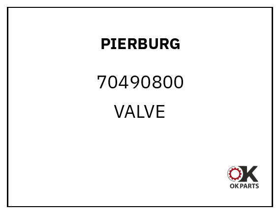 PIERBURG 70490800 VALVE