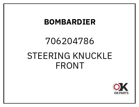 BOMBARDIER 706204786 STEERING KNUCKLE FRONT