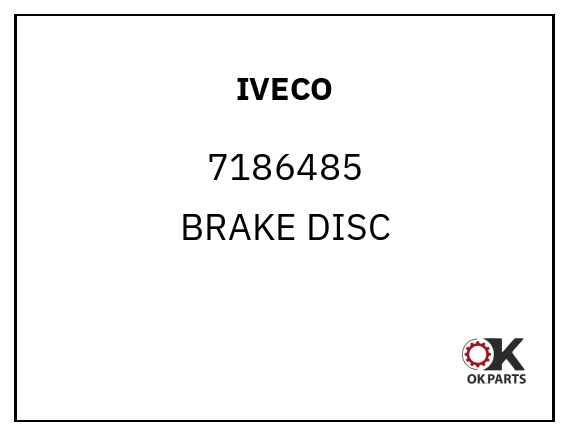 IVECO 7186485 BRAKE DISC