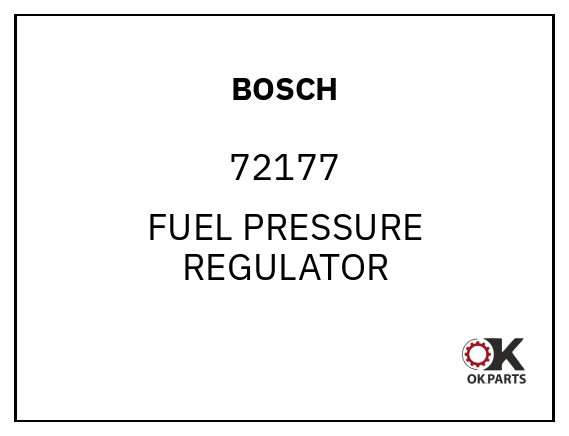BOSCH 72177 FUEL PRESSURE REGULATOR