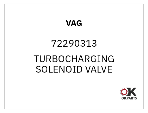 VAG 72290313 TURBOCHARGING SOLENOID VALVE