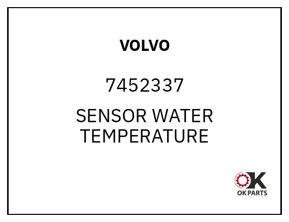 VOLVO 7452337 SENSOR WATER TEMPERATURE
