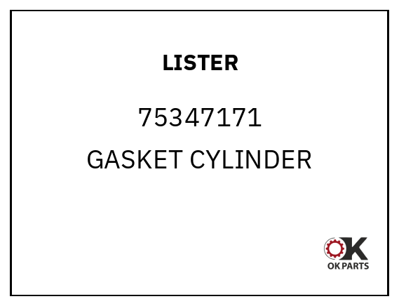 LISTER 75347171 GASKET CYLINDER