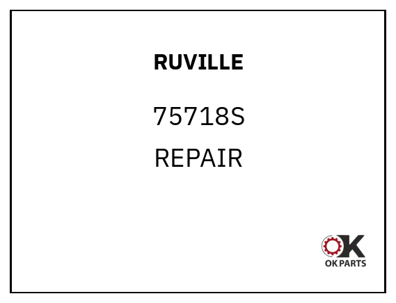 RUVILLE 75718S REPAIR