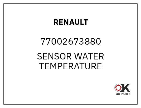 RENAULT 77002673880 SENSOR WATER TEMPERATURE