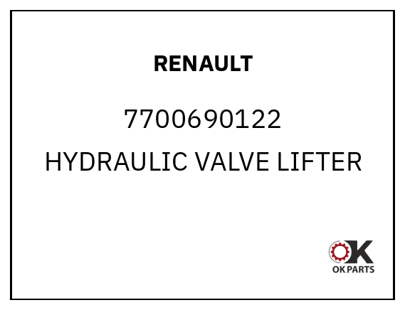 RENAULT 7700690122 HYDRAULIC VALVE LIFTER