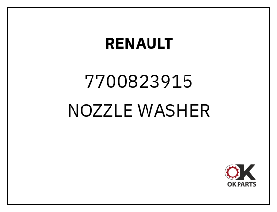 RENAULT 7700823915 NOZZLE WASHER