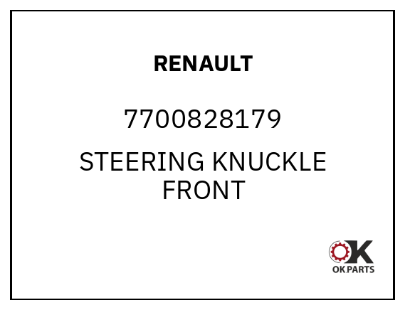 RENAULT 7700828179 STEERING KNUCKLE FRONT