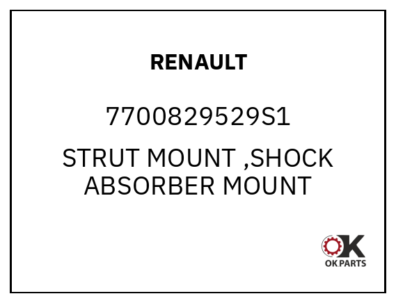 RENAULT 7700829529S1 STRUT MOUNT ,SHOCK ABSORBER MOUNT