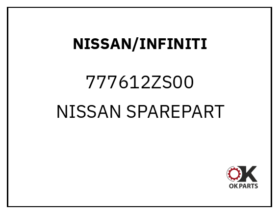 NISSAN/INFINITI 777612ZS00 NISSAN SPAREPART