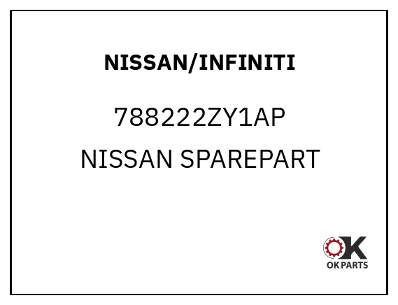 NISSAN/INFINITI 788222ZY1AP NISSAN SPAREPART