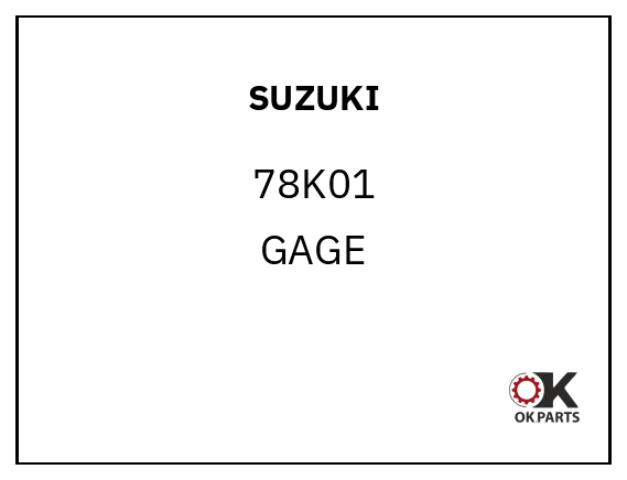 SUZUKI 78K01 GAGE