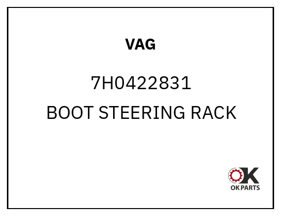 VAG 7H0422831 BOOT STEERING RACK