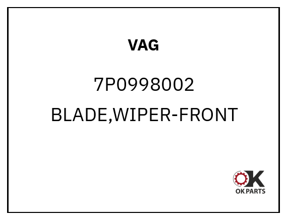 VAG 7P0998002 BLADE,WIPER-FRONT