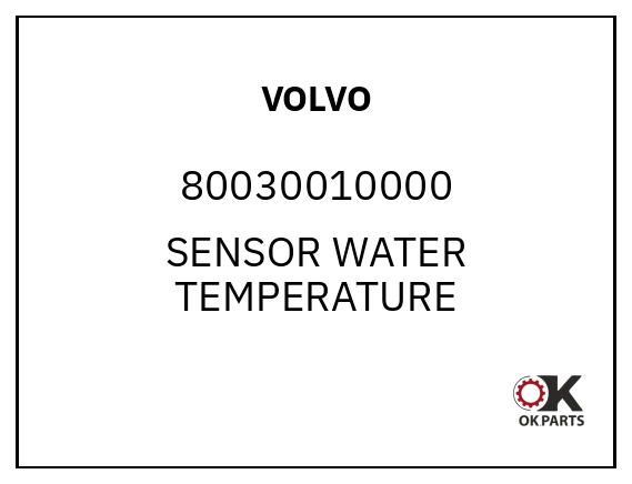 VOLVO 80030010000 SENSOR WATER TEMPERATURE