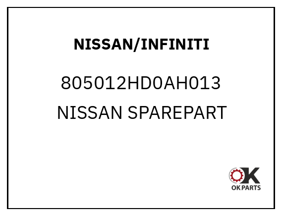 NISSAN/INFINITI 805012HD0AH013 NISSAN SPAREPART