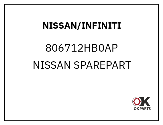 NISSAN/INFINITI 806712HB0AP NISSAN SPAREPART