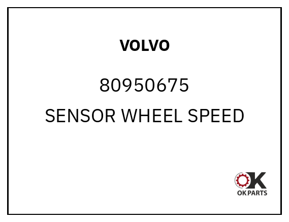 VOLVO 80950675 SENSOR WHEEL SPEED