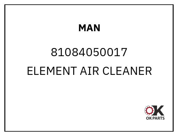 MAN 81084050017 ELEMENT AIR CLEANER