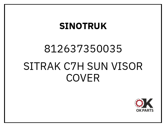 SINOTRUK 812637350035 SITRAK C7H SUN VISOR COVER