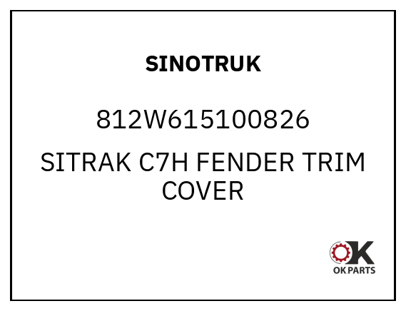SINOTRUK 812W615100826 SITRAK C7H FENDER TRIM COVER