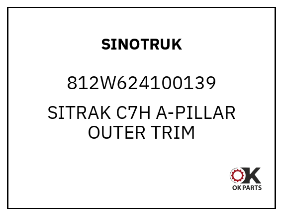 SINOTRUK 812W624100139 SITRAK C7H A-PILLAR OUTER TRIM