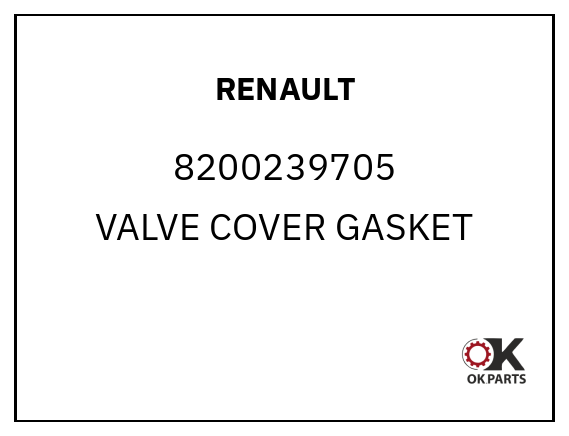 RENAULT 8200239705 VALVE COVER GASKET