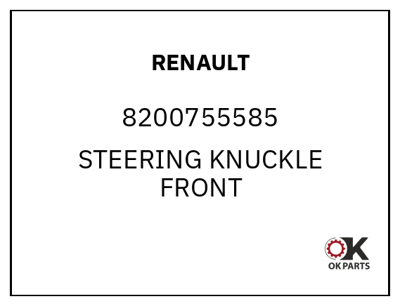 RENAULT 8200755585 STEERING KNUCKLE FRONT